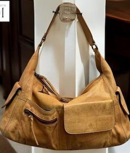 Leather Bag l Handcrafted leather Bag l Leather Hobo l Washed Leather Bag l Women's Leather Bag l Premium Leather Bag l Crossbody Bag