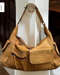 Leather Bag l Handcrafted leather Bag l Leather Hobo l Washed Leather Bag l Women's Leather Bag l Premium Leather Bag l Crossbody Bag