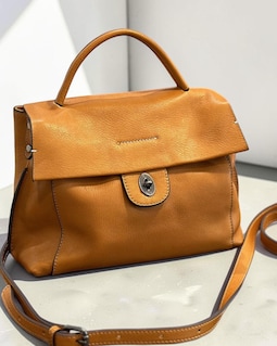 Handmade Leather Messenger Bag Women, Cowhide Crossbody Purse, Genuine Leather Shoulder Bag, Retro Everyday Handbag, Casual Commuter Tote
