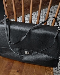Slouchy Style Shoulder Bag, Genuine Leather Tote Bag, Everyday Handbags